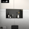 Stainless Steel Elegant Bathroom Shower Niche No Tile Needed Recessed Shower Shelf Organizer for Storage