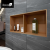 Stainless Steel Elegant Bathroom Shower Niche No Tile Needed Recessed Shower Shelf Organizer for Storage