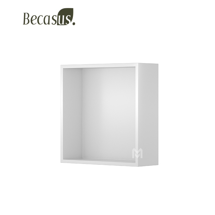 Stainless Steel Custom Shower Niche SUS304/316 Bathroom Wall Hung Niches Matte White Black Square