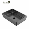 Semi Recessed Basin Sink Vessel Drop In Bathroom Sinks with Overflow Stainless Steel Vessel Sinks for Bathroom Modern Above Counter Basin Vanity Sink