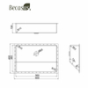 Luxury Modern Design Under Table Stainless Steel Hand Wash Basin Vanity Sink Public Brushed Gold for Hotels and Bathrooms