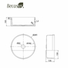 Stainless Steel Basin Sink with Pop Up Drain Undermount Drop-in Bathroom Round Vessel Sinks for Bathrooms