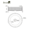 Stainless Steel Gold Vessel Sink With Pop Up Drain Luxury Bathroom Sink Above Counter for Bathrooms