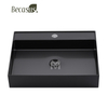 Rectangle Vessel Sink 23x15 Inch Stainless Steel Vessel Sinks Above Counter Bathroom Sinks Bowl Sink with Faucet Hole