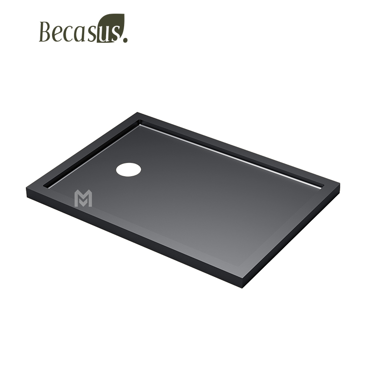 Modern Shower Room 1000*800*50mm Resin Shower Tray Size Customizable Floor Base Stainless Steel