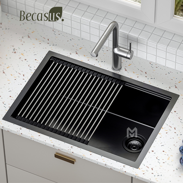 Sus304 316 Undermount Stainless Steel Large Size Handmade Multifunction Kitchen Sink