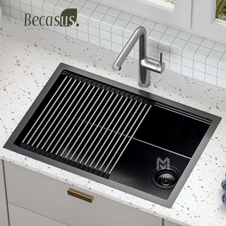 Sus304 316 Undermount Stainless Steel Large Size Handmade Multifunction Kitchen Sink