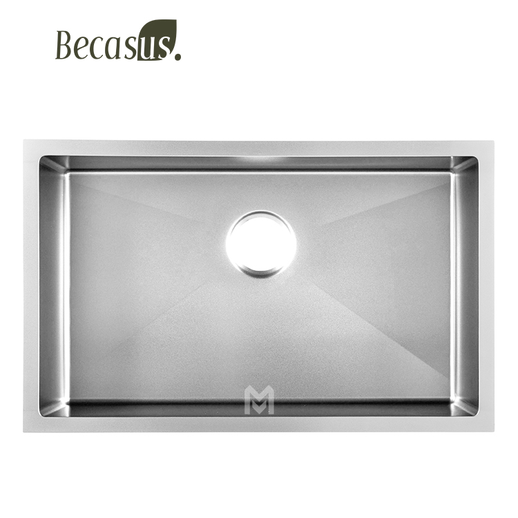 Modern Design Stainless steel apron sink Commercial Square Topmount Single Bowl Kitchen sink