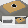 Workstation Undermount Stainless Steel Single Bowl Kitchen Sink Undermount installation with Accessories BECASUS
