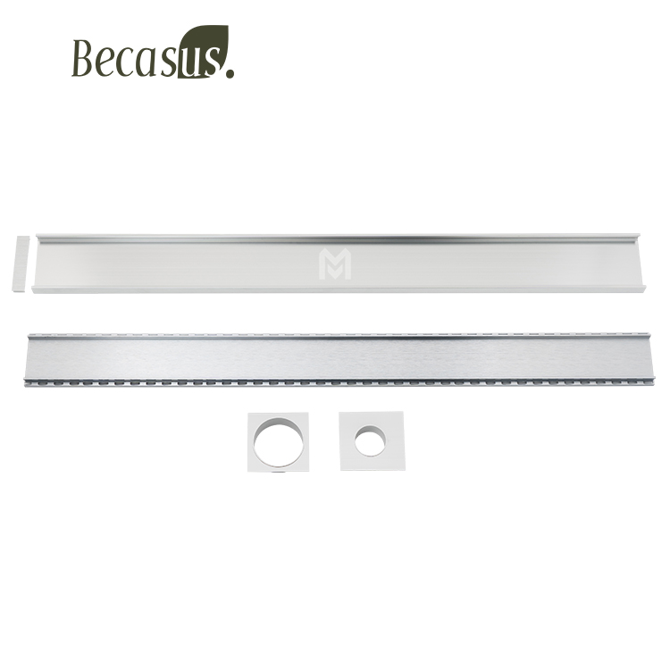 304 Stainless Steel Floor Drain Bathroom Odor Resistant Watermark Long Strip Large Displacement Floor Drainer