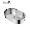 Bathroom Vessel Sink Gold 16 Gauge Nano Titanium Plating Above Counter Oval Vanity Lavatory Bath Sink Basin