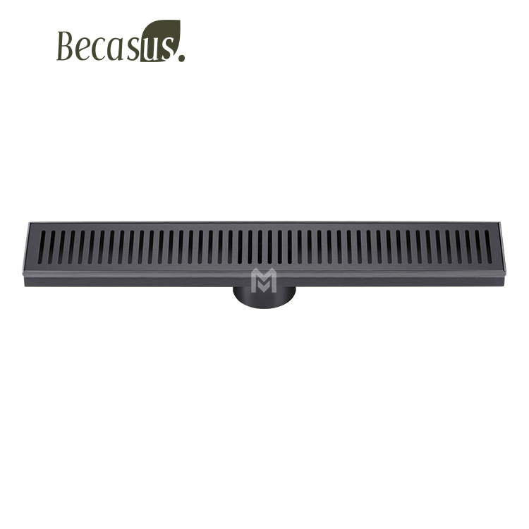 Insert Floor Drain Grate Cover Bathroom Hair Catcher Anti Odor Side Outlet Channel Linear Restaurant Shower Durability Floor Drain