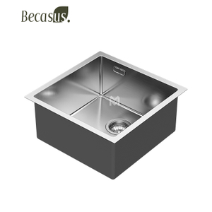 Kitchen Bar Sink Undermount Stainless Steel Outdoor and Indoor Sink for Laundry RV Deep Single Bowl with Drain Strainer