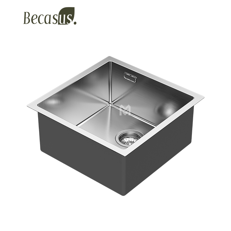 Kitchen Bar Sink Undermount Stainless Steel Outdoor and Indoor Sink for Laundry RV Deep Single Bowl with Drain Strainer
