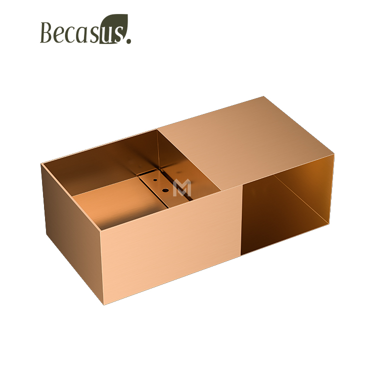 Manufacturer Basin With Drainer Minimalist Sink Modern Design Solid Surface Basin Easy Clean Bathroom Basin Wall hung