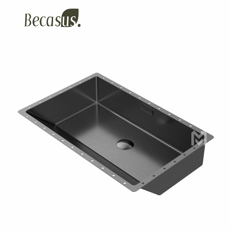 Luxury Modern Design Under Table Stainless Steel Hand Wash Basin Vanity Sink Public Brushed Gold for Hotels and Bathrooms