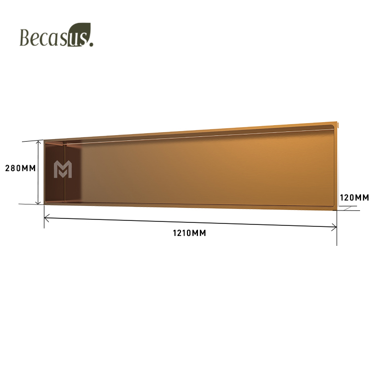 Shower Niche NO Tile Needed, Matte Black Double Shelf Organizer Square Corners Wall-Inserted Niche Recessed Shower Shelf Modern Soap Niche for Bathroom