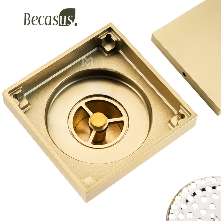 High Quality Stainless Steel Toilet Balcony Kitchen Shower Square Strainer Floor Drain