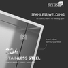 Stainless Steel Niche with LED Strip Light Recessed Wall and Waterproof