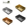 Modern Stainless Steel Undermount Rectangular Vanity Sink with Overflow