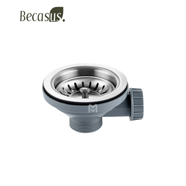 Stainless Steel and Plastic Sink Drainer Strainer Kitchen Sink Drain Filter Kitchen Sink Waste