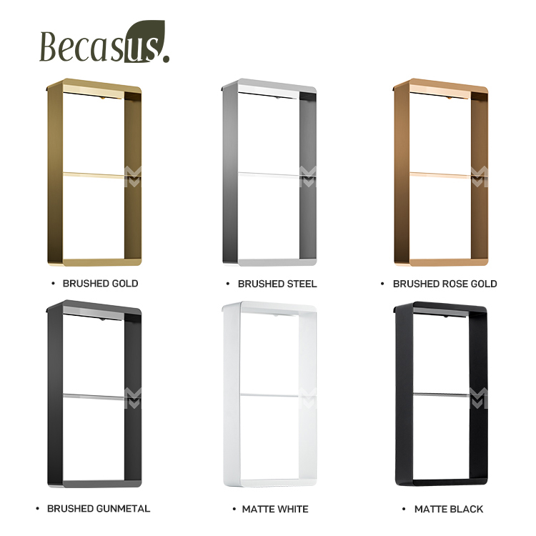 Becasus Stainless Steel Shower Niche Hanging Storage Shelf Niche for Bathroom Storage