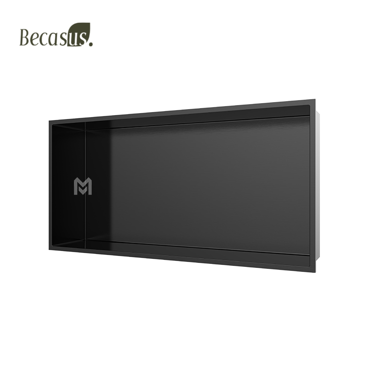 Recessed Wall Niche Heavy-duty Stainless Steel Modern Soap & Shampoo Storage Organizer Sealed Waterproof Durable & Easy to Install Shower Niche