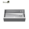Workstation Undermount Stainless Steel Single Bowl Kitchen Sink Undermount installation with Accessories 