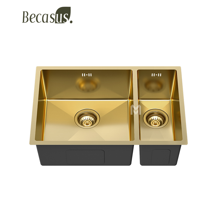 Workstation Kitchen Sink 60/40 Double Bowl Undermount 16 Gauge Stainless Steel Kitchen Sink with Brushed Finish hides scratches Easy-to-Clean Undermount Sink 