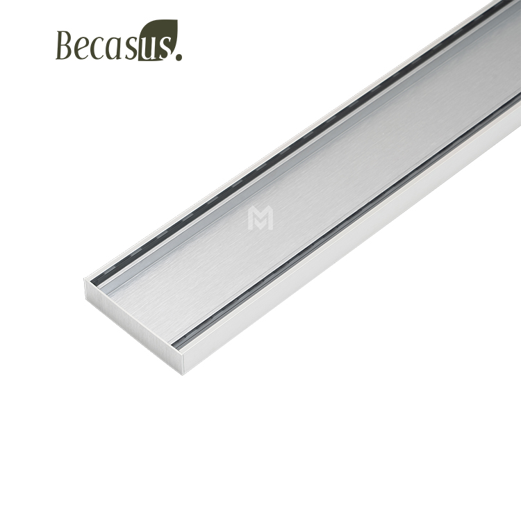 304 Stainless Steel Floor Drain Bathroom Odor Resistant Watermark Long Strip Large Displacement Floor Drainer