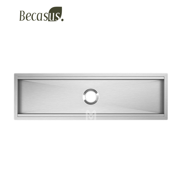 Sus304/316 Stainless Steel Workstation Channel Sink Utensil Drying Workstation Tool Rest Sink