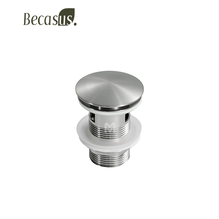Bathroom Sink Push Basin Waste Pop up Sus 304 Stainless Steel Shower Bath Wash Basin Drainer