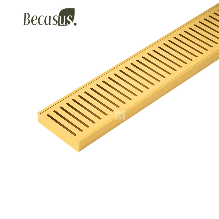 Bathroom Linear Shower Drainer Tile Insert Floor Drainer Easy Clean Stainless Steel Shower Drain