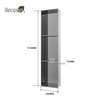 3 Shelves Wall Niche Stainless Steel Recessed Shower Shelf for Bathroom Storage, No Tile Needed Over Mount Installation