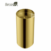 Brushed Gold Modern Luxury Round Stainless Steel Sink Pedestal Sink Freestanding