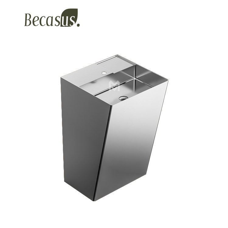 Durable Modern Rectangular Wall Hung Sink for Luxury Bathroom Upgrades SUS304/316