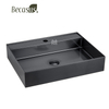 Reinforced Vanity Sink with Accessory Tray and Overflow Drain System