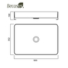 Stainless Steel Rectangle Vessel Sink with Pop Up Drain Gold Bathroom Sinks Above Counter for Bathrooms