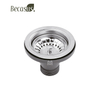 Kitchen Sink Strainer Stainless Steel Kitchen Sink Basket Waste Strainer Scullery Basin Drainer With Cover and Filter