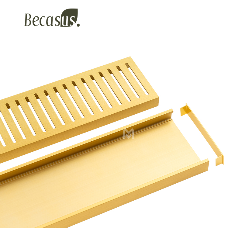 Bathroom Linear Shower Drainer Tile Insert Floor Drainer Easy Clean Stainless Steel Shower Drain