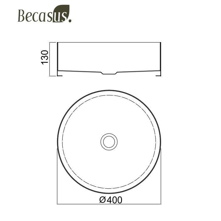 Round Stainless Steel Vessel Sink with Pop-Up Drain Stopper PVD Coating Countertop Sink Vanity for Bathroom & Hotel
