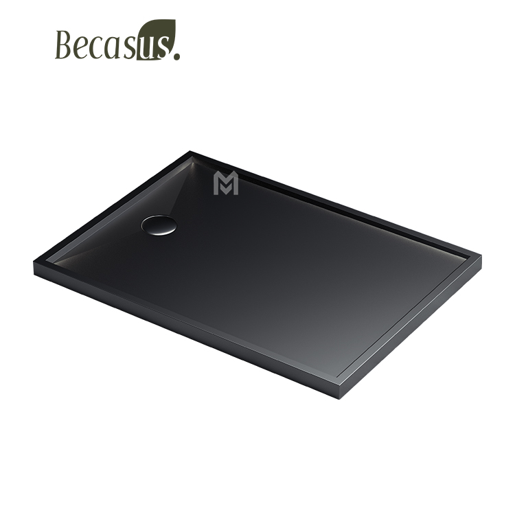 1100*800*50mm Shower Tray Rectangle Wet Room Shower Base Bathroom Shower Pan Stainless Steel Rose Gold 