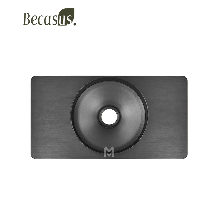 Wall Hung Wash Basin Stainless Steel 304 Surface Vanity Basin Vessel Bathroom Sink with Single Hole