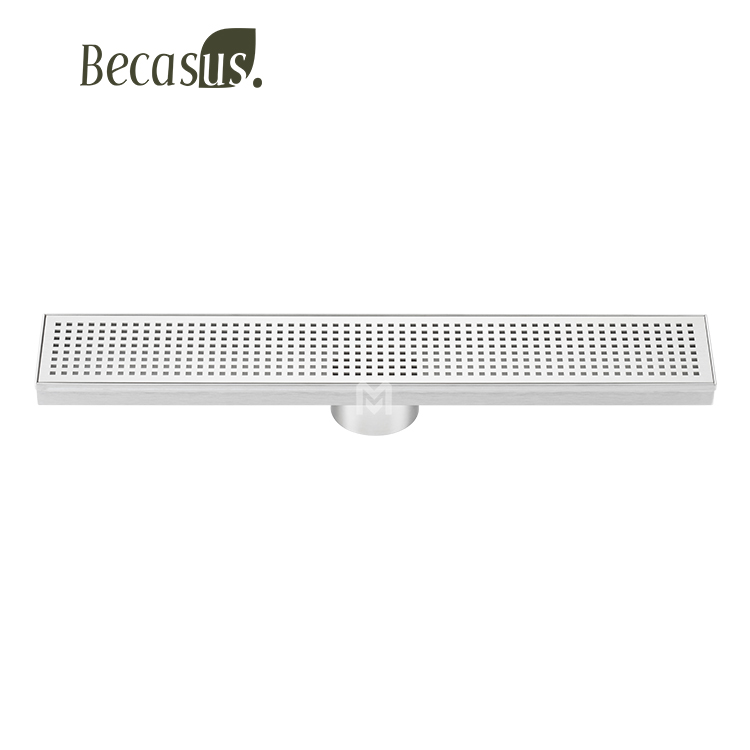 High Quality Long Stainless Steel Floor Drain Custom Linear Shower Drain for Bathroom Wholesale Sink Drains