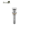 Bathroom Accessories Basin Tap Pop up Waste Drain Stopper With Overflow Stainless Steel