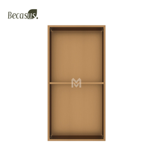 Stainless Steel Elegant Bathroom Shower Niche No Tile Needed Recessed Shower Shelf 