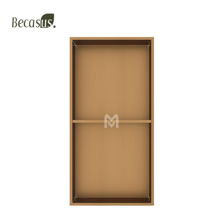 Stainless Steel Elegant Bathroom Shower Niche No Tile Needed Recessed Shower Shelf 