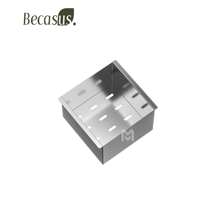 Handmade 304 Stainless Steel Workstation Island Tableware Dish Drying Drainer Channel Organizer Bar Sink for Commercial Kitchen