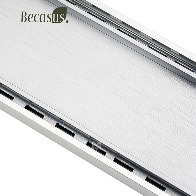 304 Stainless Steel Floor Drain Bathroom Odor Resistant Watermark Long Strip Large Displacement Floor Drainer