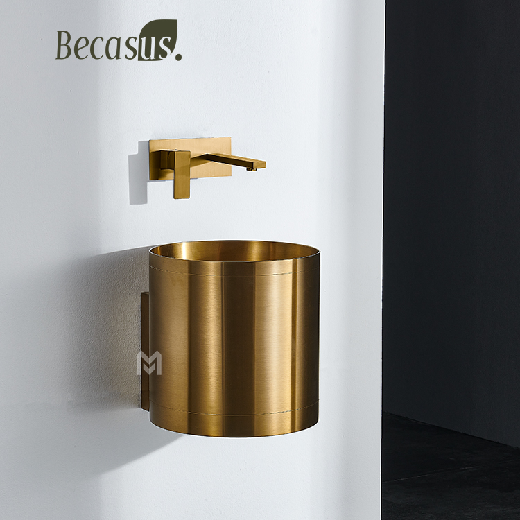 Nordic Stainless Steel Square Platform Modern Wash Basin Modern Basin Bathroom Sink